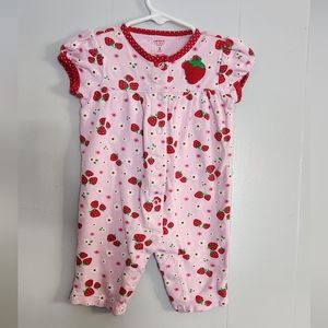 Strawberry Jumper - Carters 3 months girls snap onesie